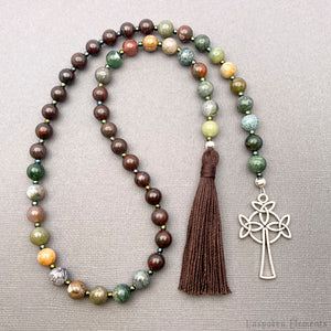 Paternoster Prayer Beads - Agate & Jasper