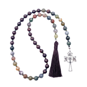 Paternoster Prayer Beads - Agate & Jasper