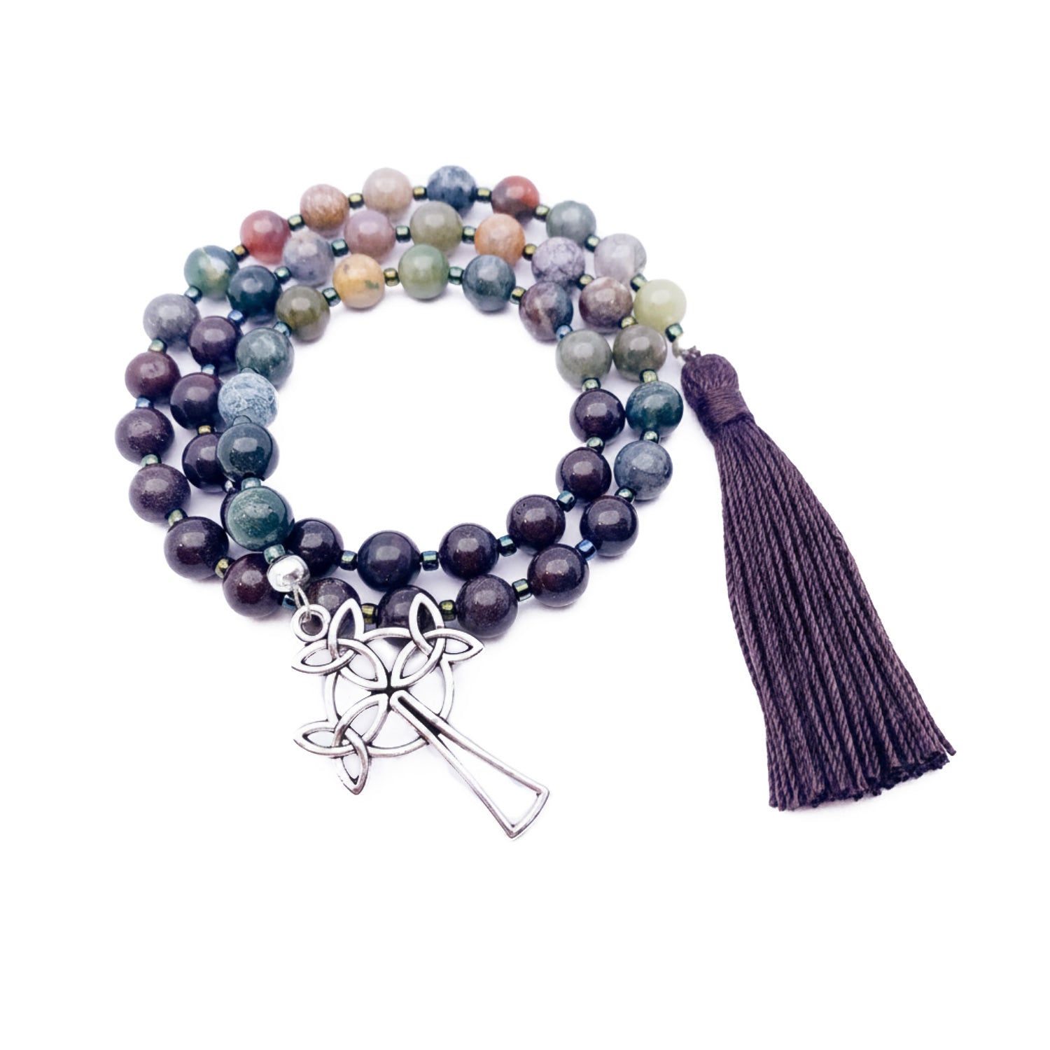 Paternoster Prayer Beads - Agate & Jasper