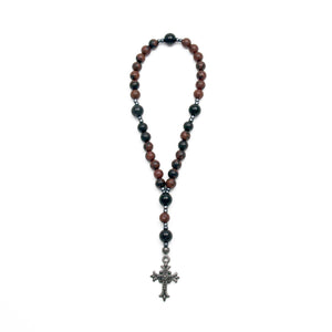 Mahogany Obsidian Anglican Rosary