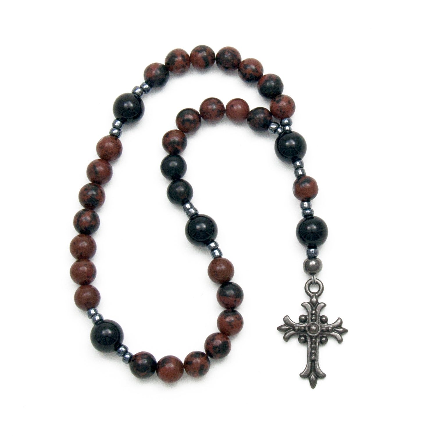 Obsidian Anglican Prayer Beads