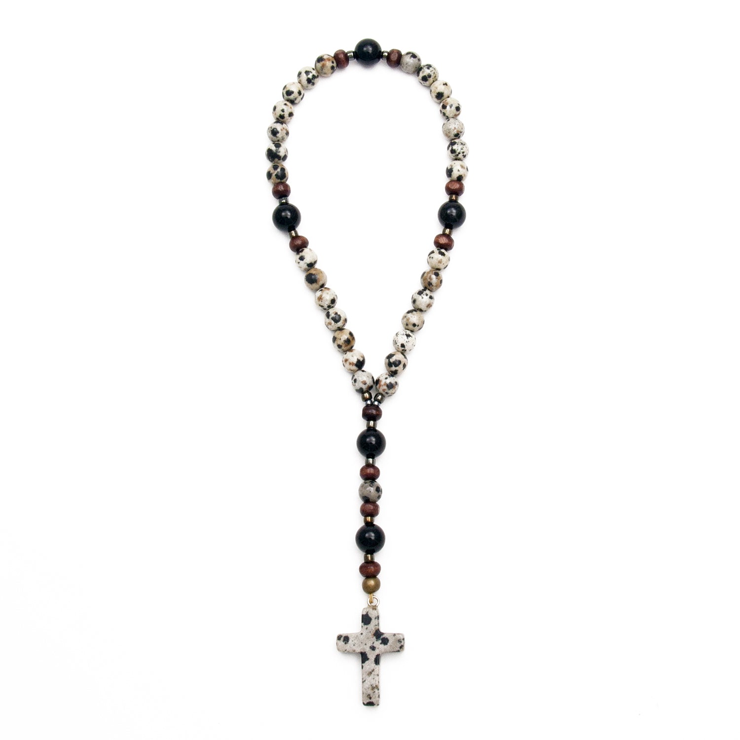 Dalmatian Jasper 33-Bead Rosary