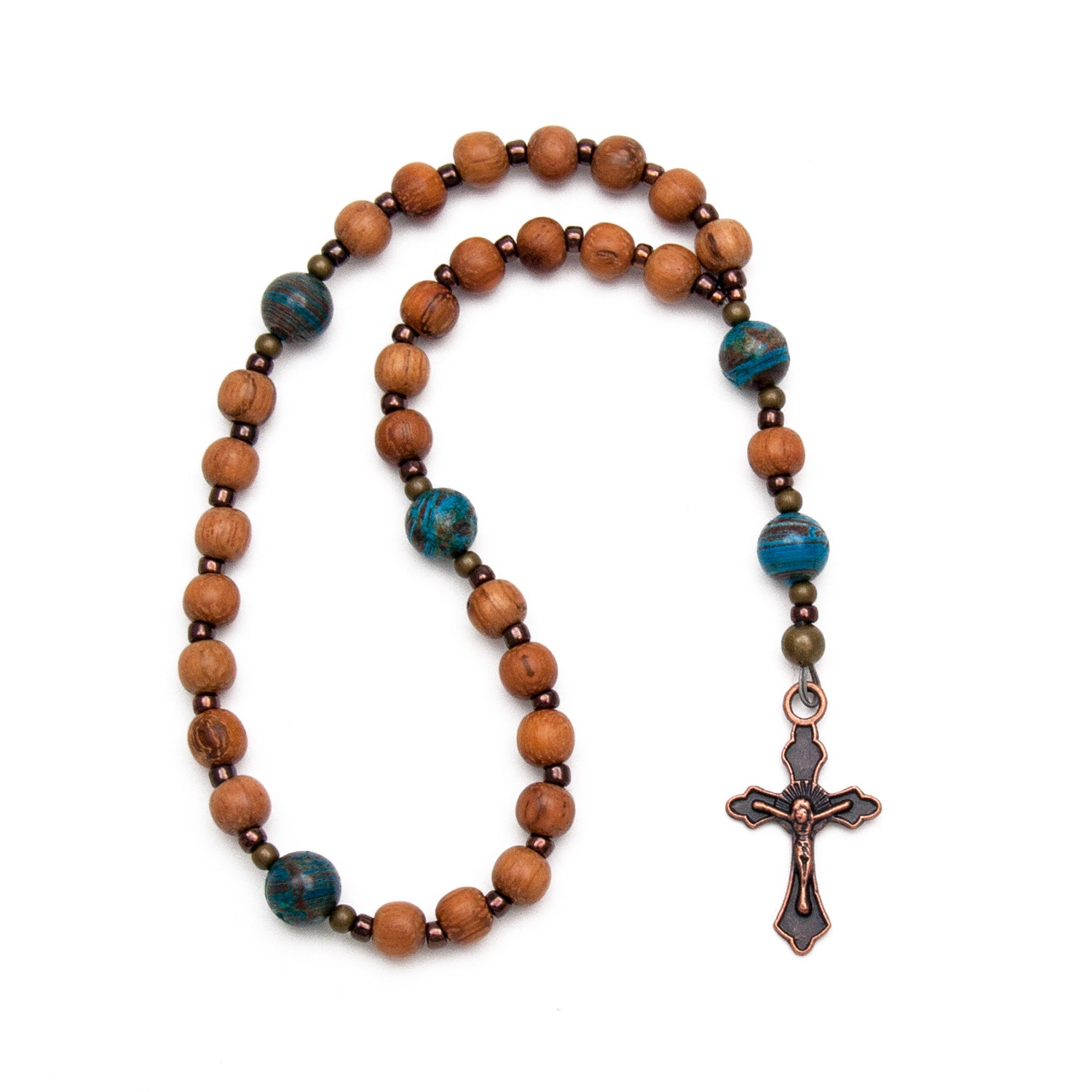 Natural Wood Anglican Prayer Beads