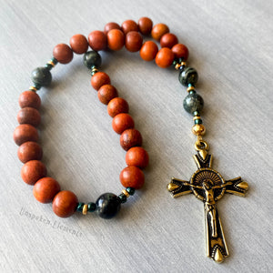 Redwood & Jasper Prayer Beads (8MM)