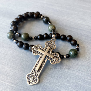 Ebony & Jasper Prayer Beads (8MM)