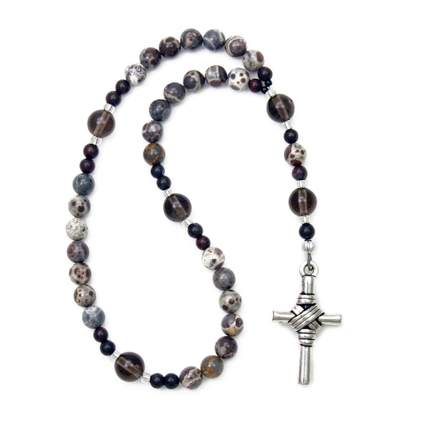 Amazon.com: GEM-Inside Handmade Natural Red Stone Gemstone Anglican Muslim  Catholic Christian Episcopal Prayer Rosary Beads Bracelet Necklace Jesus  for Men 7