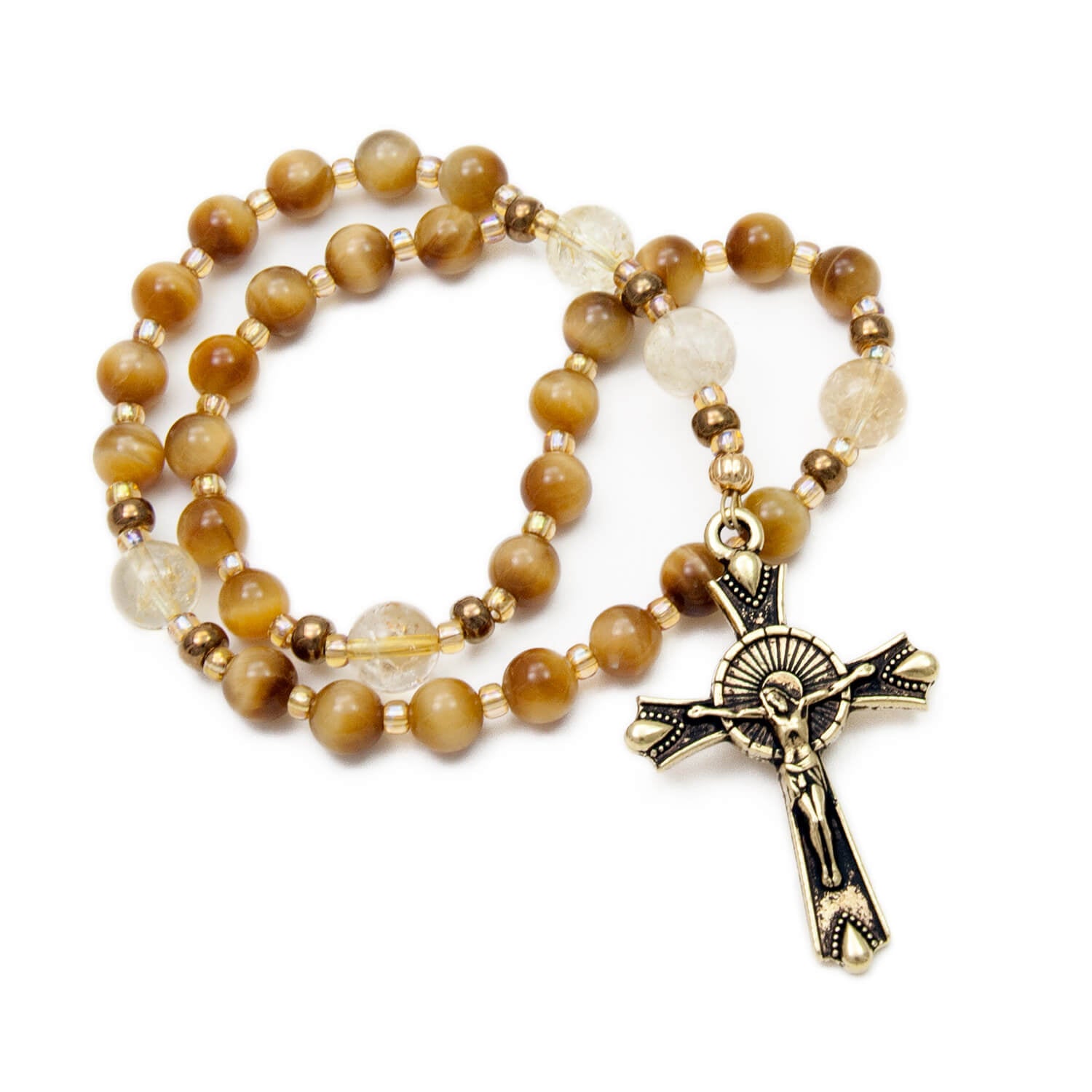 Girls Cross Rosary Bracelet By Gifted Memories Faith