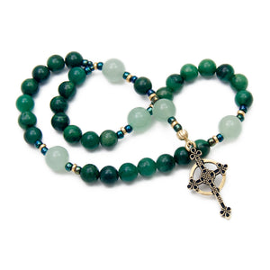 Jade & Aventurine Prayer Beads