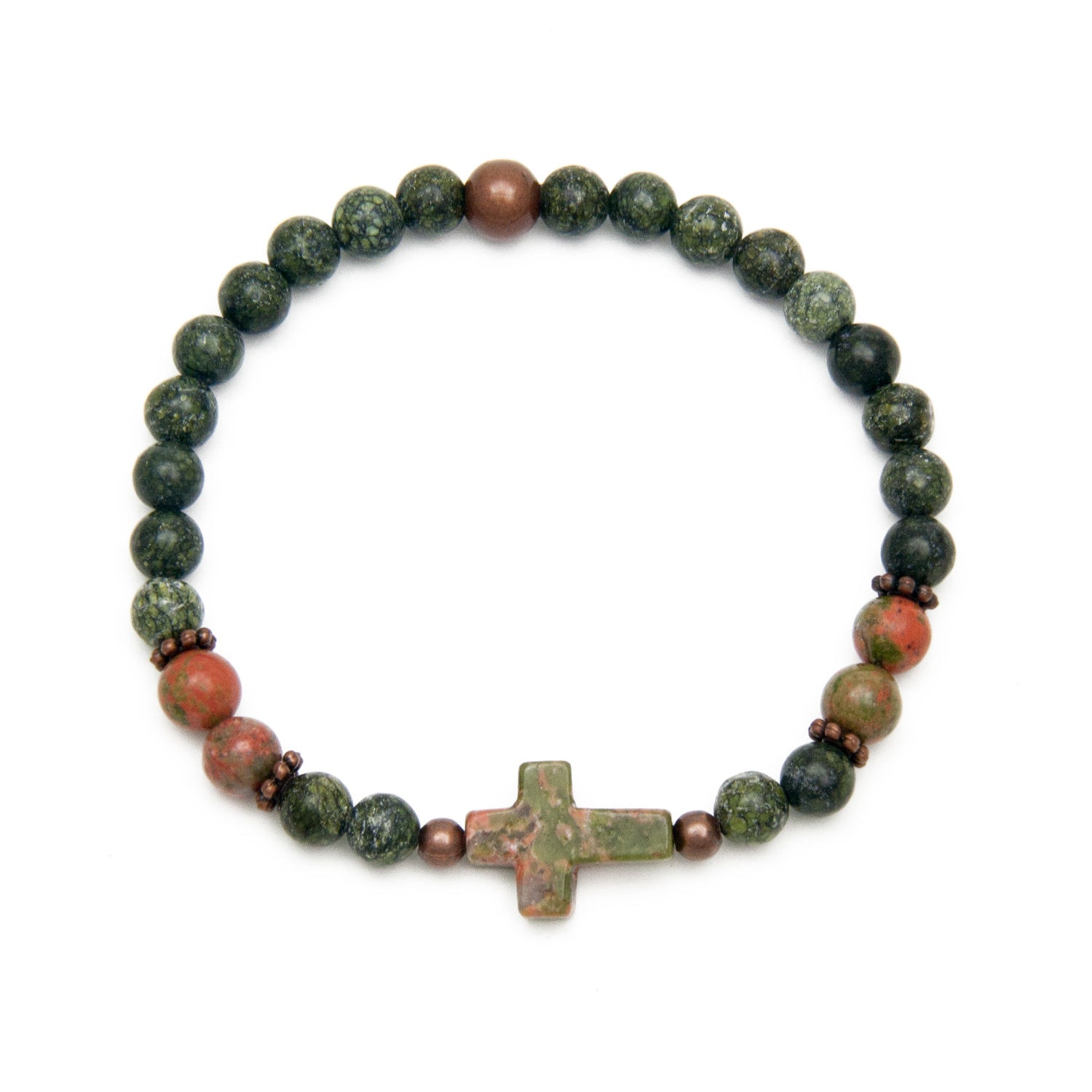 Unakite Elastic Bracelet | Unakite Bracelet – ratnakripa