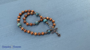 Natural Wood Anglican Prayer Beads by Unspoken Elements