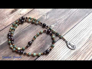 Chaplet of St. Michael Rosary - Green